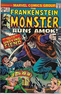 Frankenstein Monster #13 by Marvel Comics - Fine